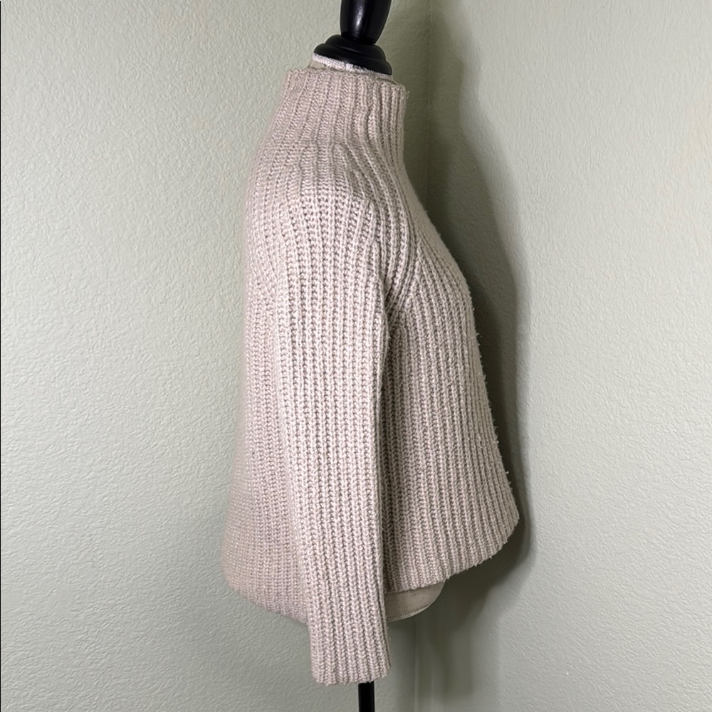 Theory Cream Cashmere Wool Sweater - Picture 3 of 6